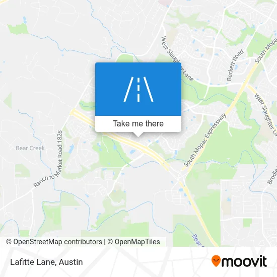 Lafitte Lane map