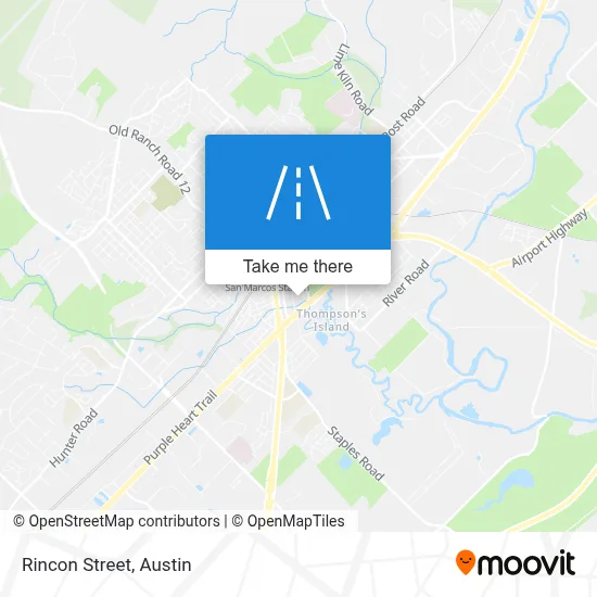 Mapa de Rincon Street