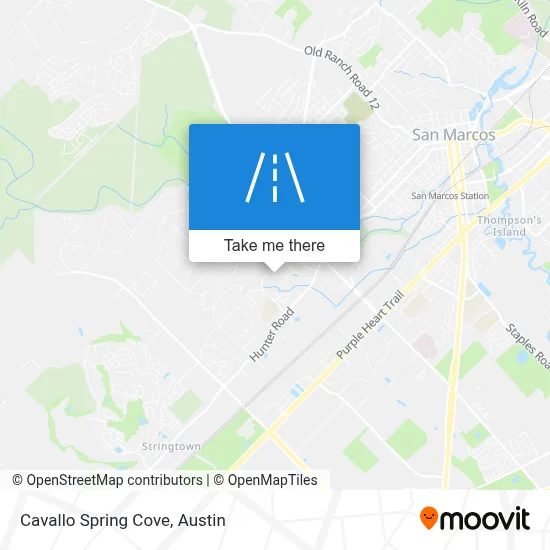 Cavallo Spring Cove map