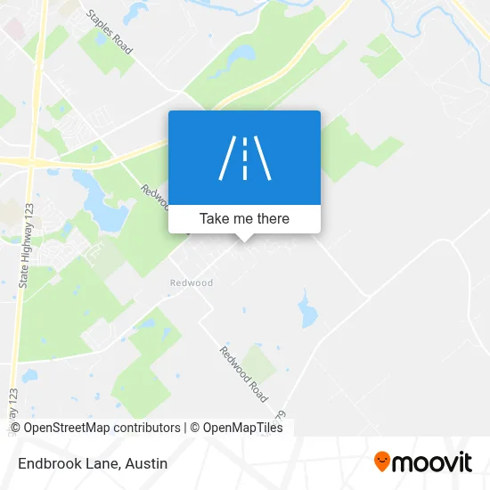 Endbrook Lane map