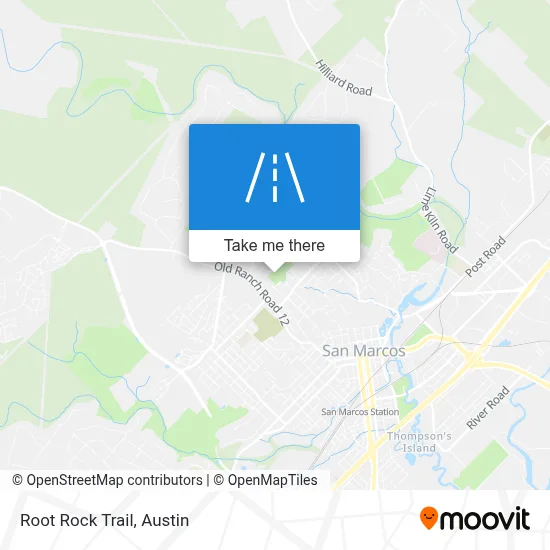 Root Rock Trail map