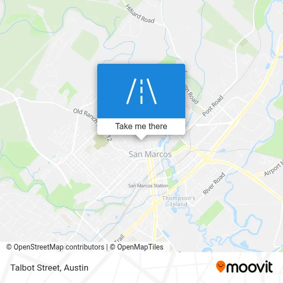 Talbot Street map