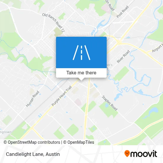 Candlelight Lane map