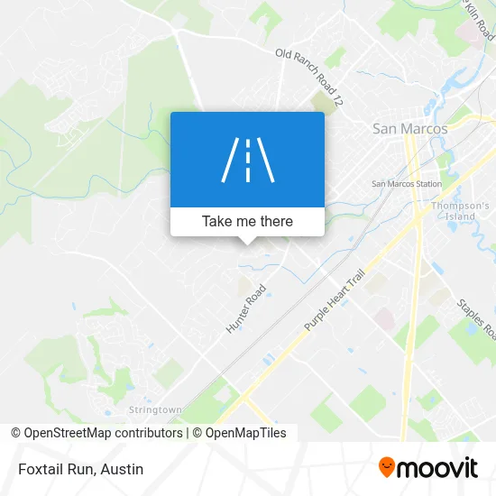 Foxtail Run map