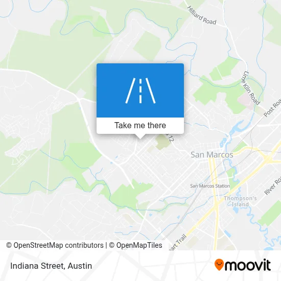 Indiana Street map
