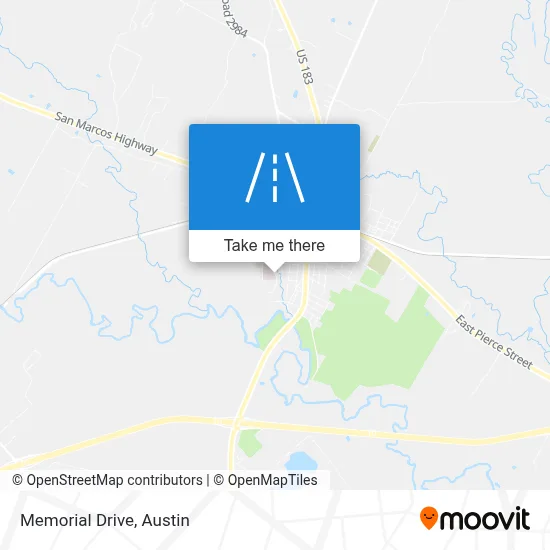Memorial Drive map