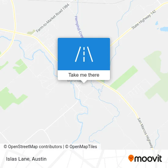 Islas Lane map