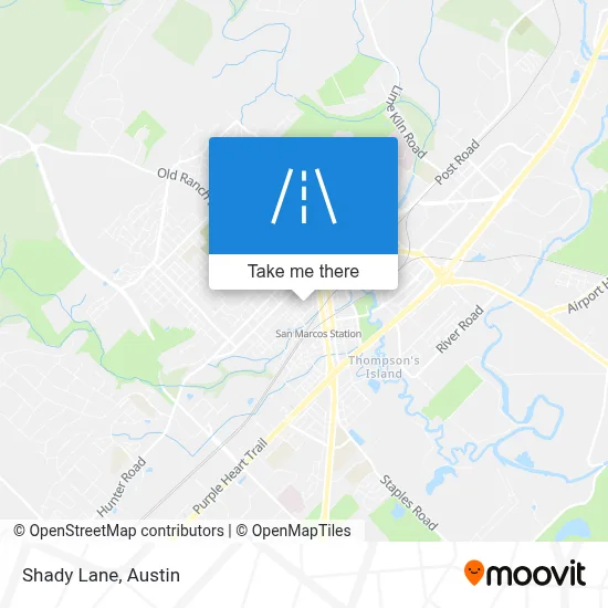 Shady Lane map
