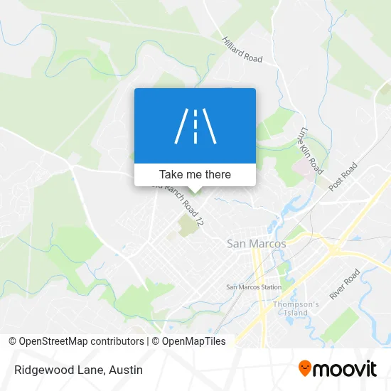 Ridgewood Lane map