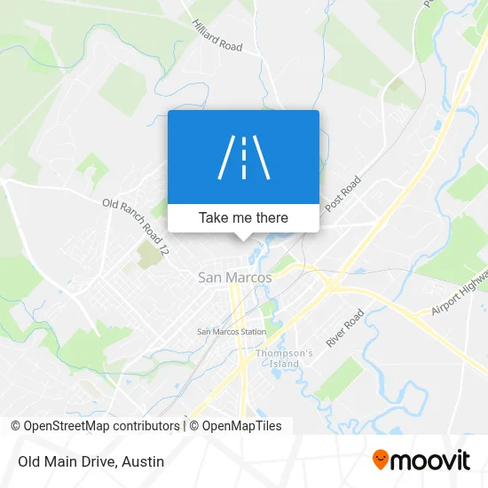 Old Main Drive map