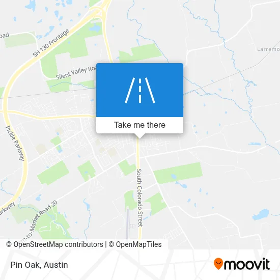 Pin Oak map