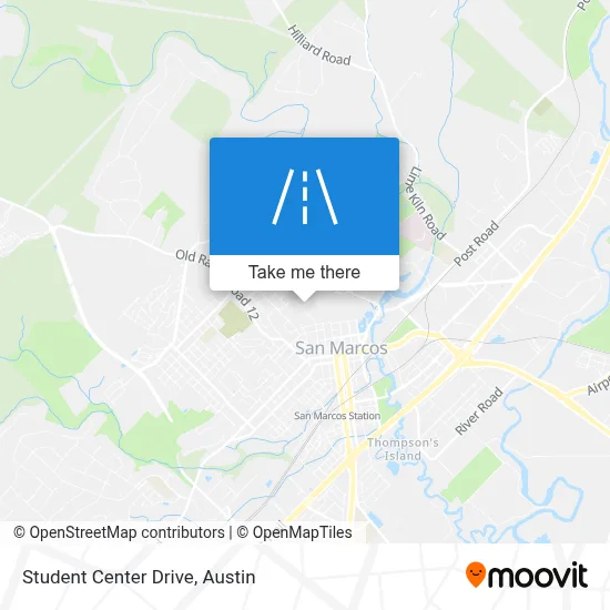 Student Center Drive map