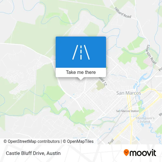 Castle Bluff Drive map