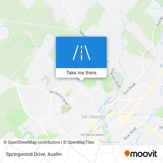 Springwood Drive map