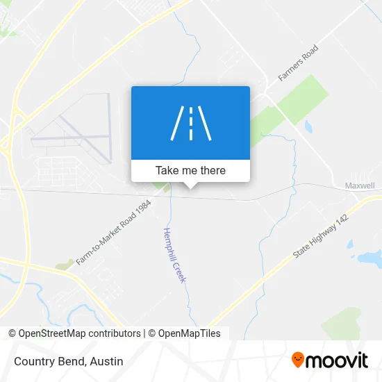 Country Bend map