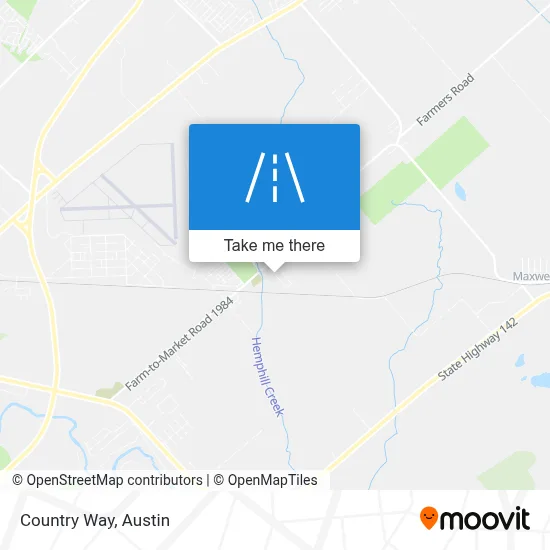 Country Way map