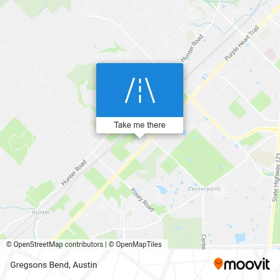 Gregsons Bend map