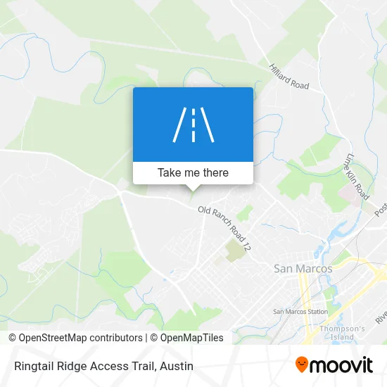 Mapa de Ringtail Ridge Access Trail