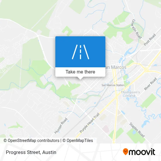 Progress Street map