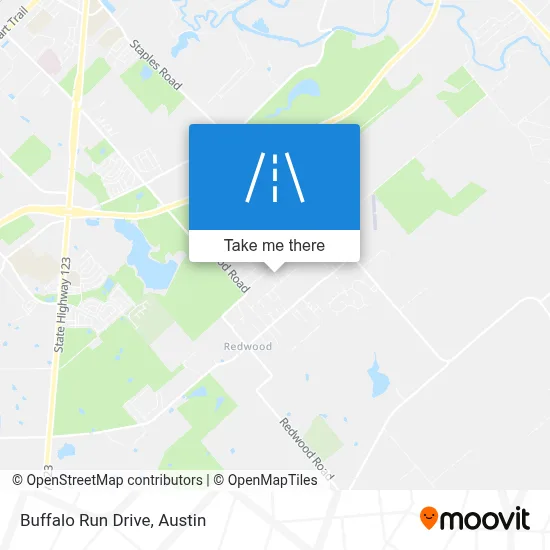 Buffalo Run Drive map