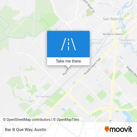 Bar B Que Way map