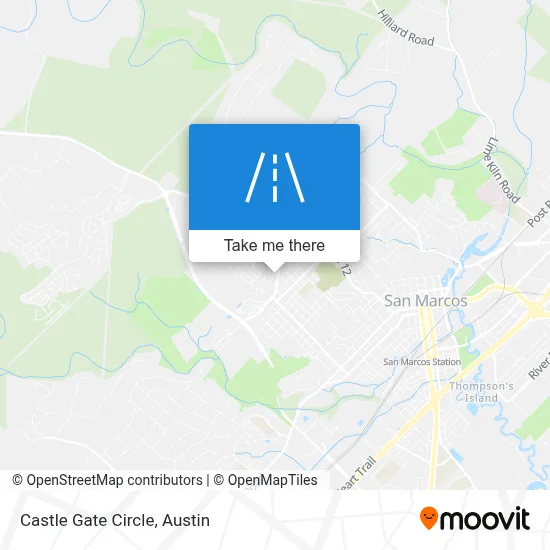 Castle Gate Circle map