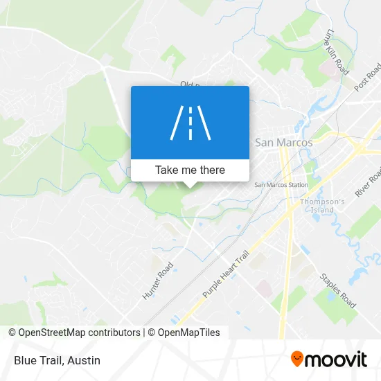 Blue Trail map