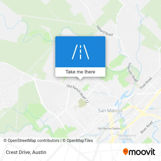 Crest Drive map
