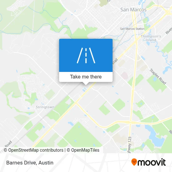Barnes Drive map