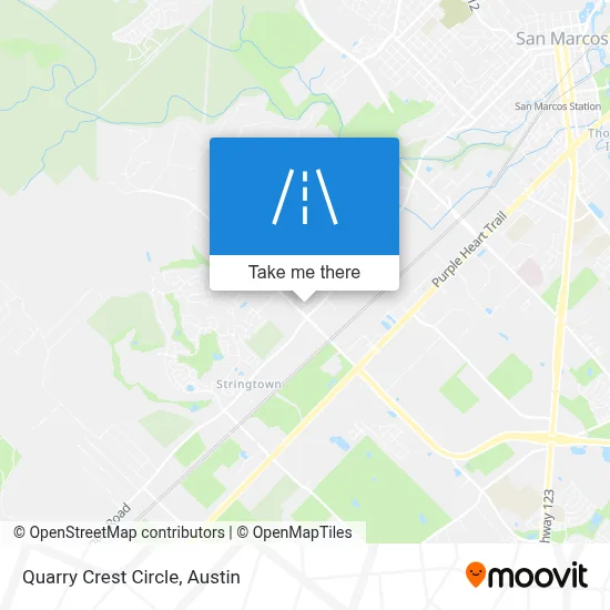 Quarry Crest Circle map