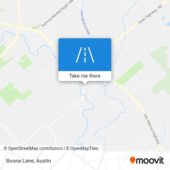 Boone Lane map