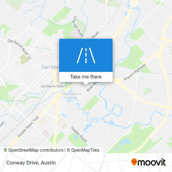 Conway Drive map