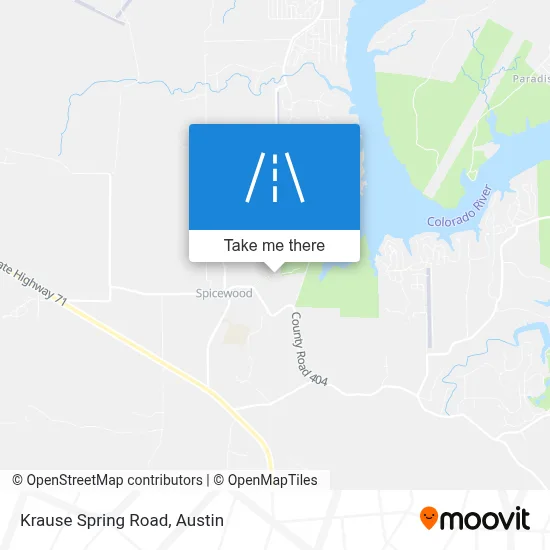 Krause Spring Road map