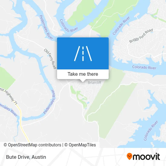 Bute Drive map