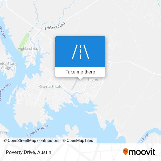 Poverty Drive map