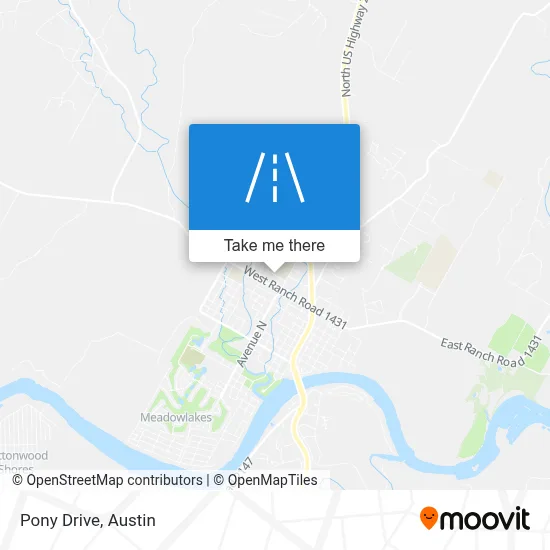 Pony Drive map
