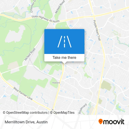 Merrilltown Drive map