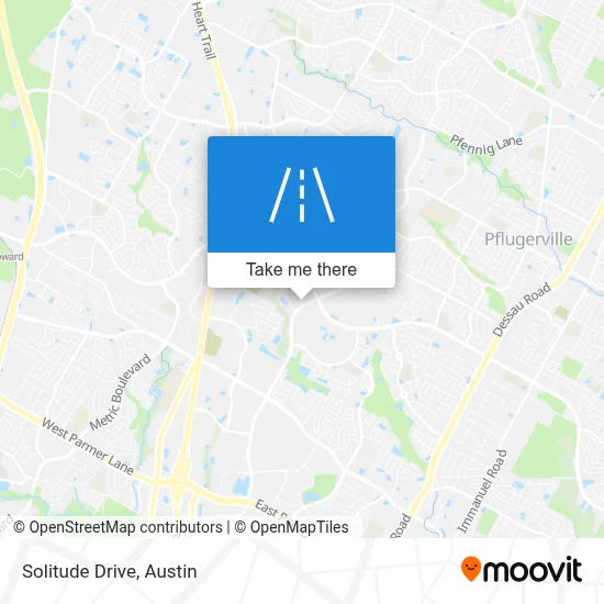 Solitude Drive map
