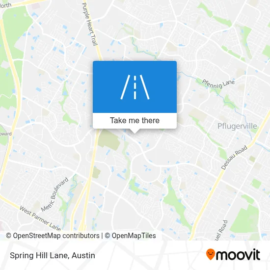 Spring Hill Lane map