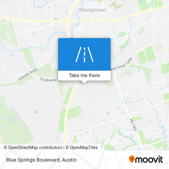 Blue Springs Boulevard map