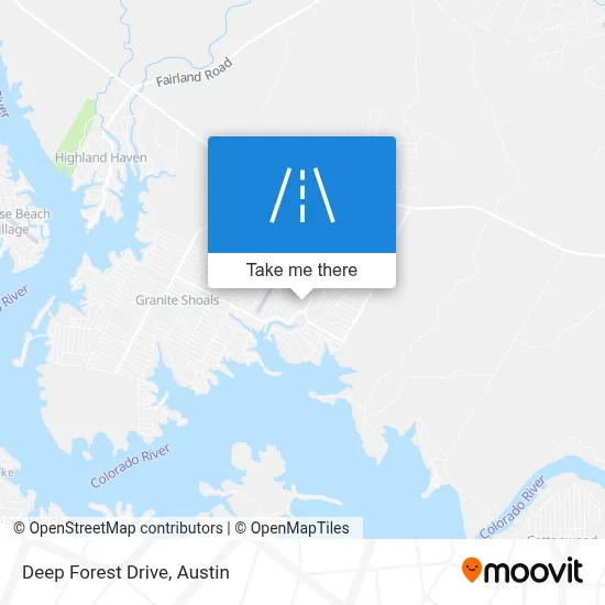 Deep Forest Drive map