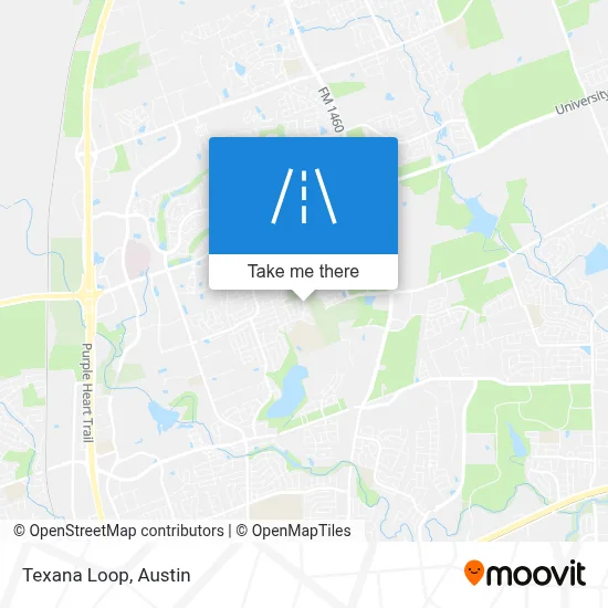 Texana Loop map