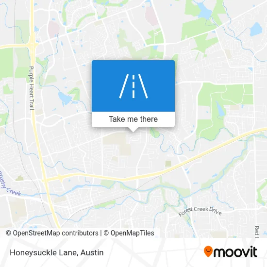 Honeysuckle Lane map