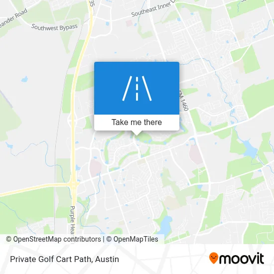 Private Golf Cart Path map