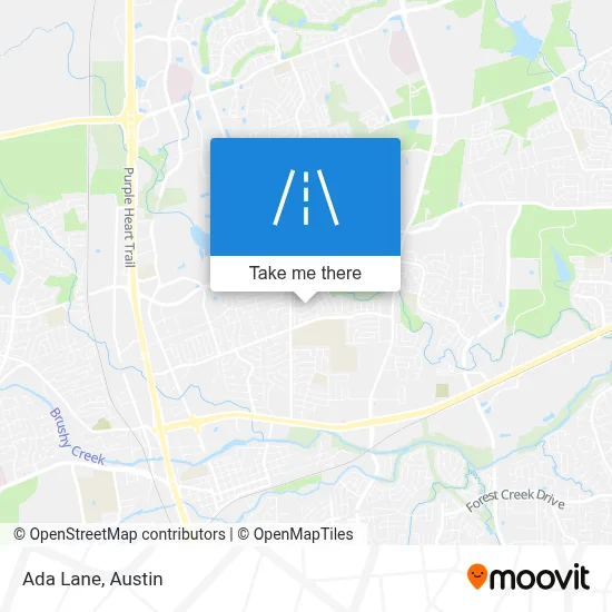 Ada Lane map
