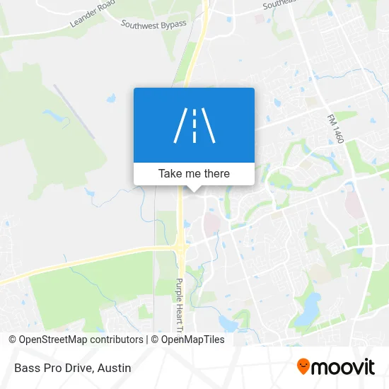 Bass Pro Drive map