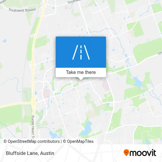 Bluffside Lane map