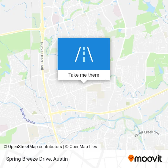 Spring Breeze Drive map