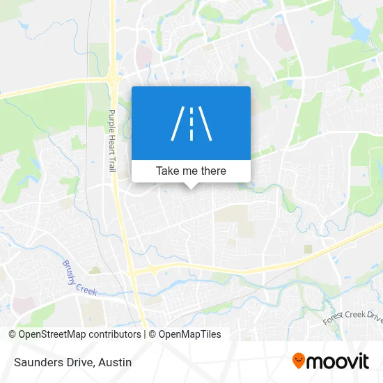 Saunders Drive map