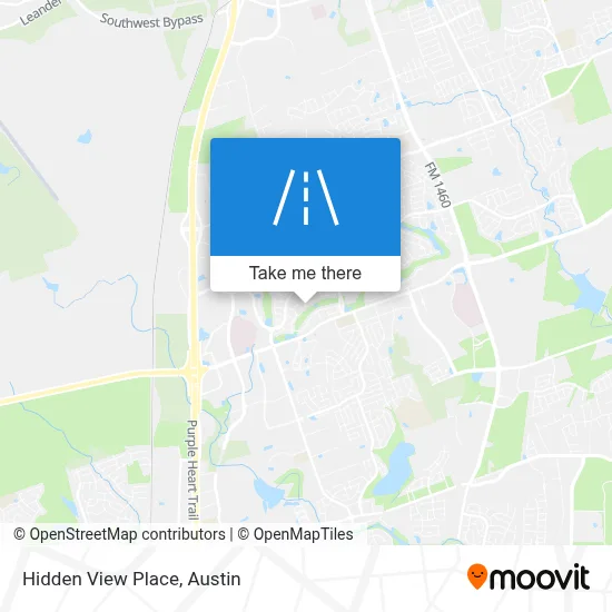 Hidden View Place map